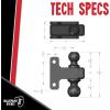 image:imageBulletProof Hitches  Adjustable Trailer Hitch 178 Single Ball Mount  Replacement 178 Ball Hitch Rated up to 8000 lbs  Solid Steel Corrosion Resistant Black Powder Coat2 and 2 516