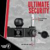 image:imageBulletProof Hitches  Extreme Duty Trailer Coupler Lock  Universal Trailer Lock with 1 Solid Steel Bar  Fits 178 2 and 2516 Couplers  HeatTreated amp PickResistantMedium Duty