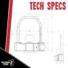 image:imageBulletProof Hitches  Extreme Duty Trailer Coupler Lock  Universal Trailer Lock with 1 Solid Steel Bar  Fits 178 2 and 2516 Couplers  HeatTreated amp PickResistantMedium Duty