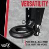 image:imageBulletProof Hitches  Loop Lunette Ring  Pintle Hitch Ring Rated to 24000 lbs  for Towing Pintle Military Trailers Demolition amp Recovery  Solid Steel CorrosionResistant Black Powder Coat