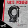 image:imageBulletProof Hitches  Loop Lunette Ring  Pintle Hitch Ring Rated to 24000 lbs  for Towing Pintle Military Trailers Demolition amp Recovery  Solid Steel CorrosionResistant Black Powder Coat