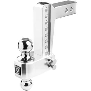 image:imageBulletProof Hitches  20 Aluminum Trailer Hitch 14000 lb Rating  Adjustable Hitch with 6 DropRise and 2 amp 2516 Dual Ball  CorrosionResistant Tow Hitch6
