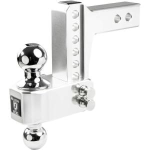 image:imageBulletProof Hitches  20 Aluminum Trailer Hitch 14000 lb Rating  Adjustable Hitch with 6 DropRise and 2 amp 2516 Dual Ball  CorrosionResistant Tow Hitch4
