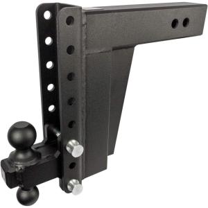 image:imageBulletProof Hitches  30 Adjustable Extreme Duty Trailer Hitch 36000 lb Rating  Offset 4 amp 6 DropRise with 2 and 2 516 Dual Ball  Powder Coat Solid Steel CorrosionResistant10