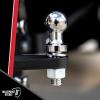image:imageBulletProof Hitches  114 Trailer Mounted Sway Control Ball  Replacement Ball Mount Plate for Mounting Sway Control System  Solid Steel Black Powder Coat Corrosion Resistant114 HitchMounted Sway Control Replacement Ball