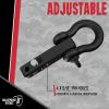 image:imageBulletProof Hitches  20 Shackle Hitch Receiver with 36000 lb Rating and DRingClevis  Tow Hitch Shackle for 2 Receivers  Extreme Duty Solid Steel Black Powder Coat20