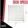 image:imageBulletProof Hitches  Heavy Duty Cargo Net Rated to 2200 lbs  84 x 84 White  Cargo Netting for Truck Bed Trailers and Utility Haulers