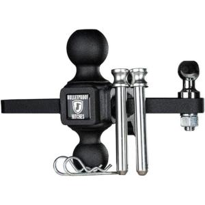 image:imageBulletProof Hitches  114 Trailer Mounted Sway Control Ball  Replacement Ball Mount Plate for Mounting Sway Control System  Solid Steel Black Powder Coat Corrosion ResistantMedium Duty Sway Control Ball Mount