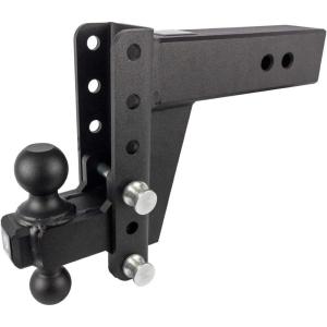 image:imageBulletProof Hitches  30 Adjustable Heavy Duty Trailer Hitch 22000 lb Rating  4 DropRise Trailer Hitch with 2 amp 2516 Dual Ball  Powder Coat Solid Steel CorrosionResistant6