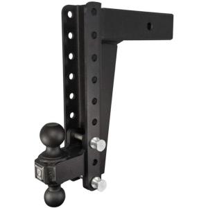 image:imageBulletProof Hitches  30 Adjustable Heavy Duty Trailer Hitch 22000 lb Rating  4 DropRise Trailer Hitch with 2 amp 2516 Dual Ball  Powder Coat Solid Steel CorrosionResistant12