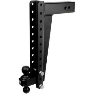 image:imageBulletProof Hitches  30 Adjustable Heavy Duty Trailer Hitch 22000 lb Rating  4 DropRise Trailer Hitch with 2 amp 2516 Dual Ball  Powder Coat Solid Steel CorrosionResistant18