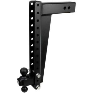 image:imageBulletProof Hitches  30 Adjustable Heavy Duty Trailer Hitch 22000 lb Rating  4 DropRise Trailer Hitch with 2 amp 2516 Dual Ball  Powder Coat Solid Steel CorrosionResistant20