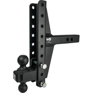 image:imageBulletProof Hitches  20 Adjustable Extreme Duty Trailer Hitch 30000 lb Rating  Offset 4 amp 6 DropRise with 2 and 2 516 Dual Ball  Powder Coat Solid Steel CorrosionResistantOffset 4  6