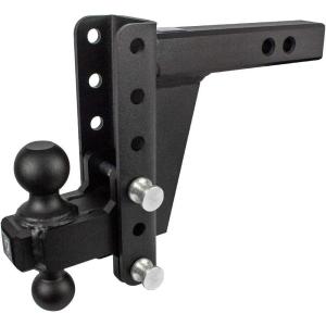 image:imageBulletProof Hitches  20 Adjustable Extreme Duty Trailer Hitch 30000 lb Rating  Offset 4 amp 6 DropRise with 2 and 2 516 Dual Ball  Powder Coat Solid Steel CorrosionResistant6