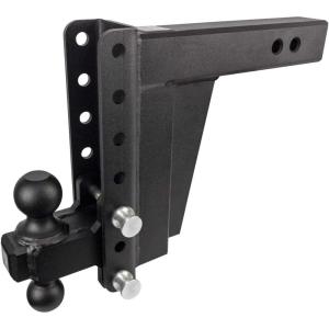 image:imageBulletProof Hitches  25 Adjustable Extreme Duty Trailer Hitch 36000 lb Rating  Offset 4 amp 6 DropRise with 2 and 2 516 Dual Ball  Powder Coat Solid Steel CorrosionResistant8