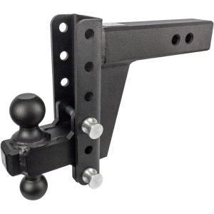 image:imageBulletProof Hitches  25 Adjustable Extreme Duty Trailer Hitch 36000 lb Rating  Offset 4 amp 6 DropRise with 2 and 2 516 Dual Ball  Powder Coat Solid Steel CorrosionResistant6
