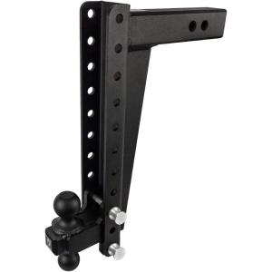 image:imageBulletProof Hitches  25 Adjustable Heavy Duty Trailer Hitch 22000 lb Rating  18 DropRise Trailer Hitch with 2 amp 2516 Dual Ball  Powder Coat Solid Steel CorrosionResistant16
