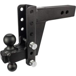 image:imageBulletProof Hitches  25 Adjustable Heavy Duty Trailer Hitch 22000 lb Rating  18 DropRise Trailer Hitch with 2 amp 2516 Dual Ball  Powder Coat Solid Steel CorrosionResistant6
