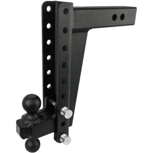 image:imageBulletProof Hitches  25 Adjustable Heavy Duty Trailer Hitch 22000 lb Rating  18 DropRise Trailer Hitch with 2 amp 2516 Dual Ball  Powder Coat Solid Steel CorrosionResistant12