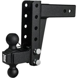 image:imageBulletProof Hitches  25 Adjustable Medium Duty Trailer Hitch 14000 lb Rating  6 DropRise Trailer Hitch with 2 amp 2516 Dual Ball  Powder Coat Box Steel CorrosionResistant6 DropRise